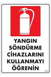 Ethab Ti̇caret Yangın Söndürme Tüpü Uyarı Levhası 25X35 Kod859