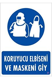 Ethab Ti̇caret Koruyucu Kıyafet Gi̇y Uyarı Levhası 25X35 Kod31