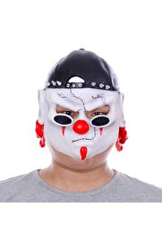 Evimdeyokyok Lateks Şapkalı Gözlüklü Beyaz Maske