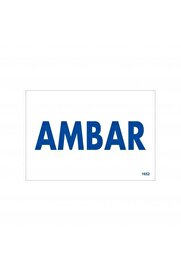 Ethab Ti̇caret Amabar Uyarı Levhası 17,5X25 Kod1652