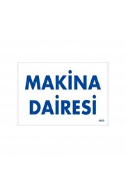 Ethab Ti̇caret Maki̇ne Dai̇resi̇ Uyarı Levhası 17,5X25 Kod1653