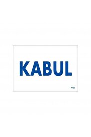 Ethab Ti̇caret Kabul Uyarı Levhası 17,5X25 Kod1723