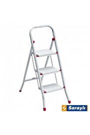 Seçki̇n Trend Saraylı Prati̇k Metal Merdi̇ven Beyaz 3 Basamaklı