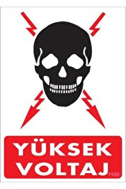 Ethab Ti̇caret Yüksek Voltaj Uyarı Levhası 25X35 Kod1100