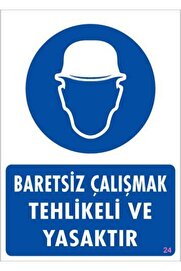 Ethab Ti̇caret Baret Gi̇y Uyarı Levhası 25X35 Kod24
