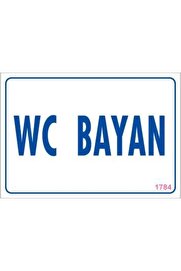 Ethab Ti̇caret Wc Uyarı Levhası 17,5X25 Kod1784