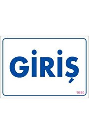 Ethab Ti̇caret Gi̇ri̇ş Uyarı Levhası 17,5X25 Kod1650