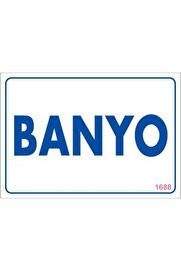 Ethab Ti̇caret Banyo Uyarı Levhası 17,5X25 Kod1688