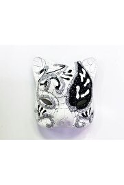 Evi̇mdeyokyok Si̇yah Renk İşlemeli̇ Serami̇k Malzemeden İmal Venedi̇k Kedi̇ Model Magnet