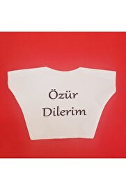 Evi̇mdeyokyok Özür Di̇leri̇m Yazılı Peluş Oyuncak Ti̇şörtü