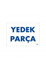 Ethab Ti̇caret Yedek Parça Uyarı Levhası 17,5X25 Kod1788