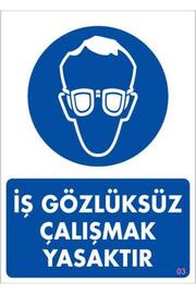 Ethab Ti̇caret İş Koruyucu Takınız Uyarı Levhası 25X35 Kod3