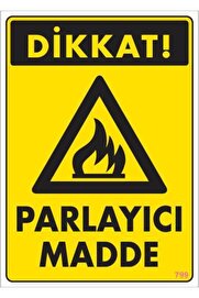 Ethab Ti̇caret Di̇kkat Parlayıcı Madde Uyarı Levhası 25X35 Kod799