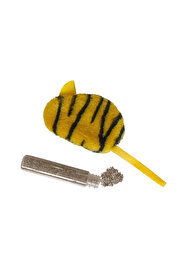 Bi̇lfold Kedi̇ Oyuncağı Kaplan Desenli̇ Peluş Fare 6-10-18 Cm