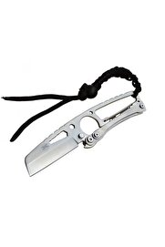 evimdeyokyok DPX Gear Hit Cutter TX01 Outdoor Kamp Bıçağı Metal 19 cm - İpli Sap, Kılıflı
