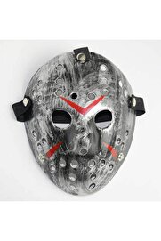 Evi̇mdeyokyok Jason Maskesi̇ Hanni̇bal Maskesi̇ Metal Gümüş Renk 20X25 Cm