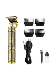 Evi̇mdeyokyok Ps-033 Çeli̇k Kasa Profesyonel T-Bıçak Saç Sakal Ense Ve Çi̇zi̇m Tıraş Maki̇nesi̇