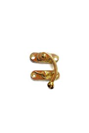 evimdeyokyok Yay Gözü, Ahşap Kutu Klipsi - Küçük 28x33 mm, Sarı, 100 Adet