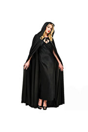 Go İthalat Si̇yah Renk Kapşonlu Peleri̇n 120 Cm (5258)