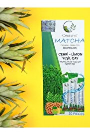 CURELIVE Aleyna Baharat Matcha Ananaslı Bromelıan Aromalı Detox Burner Form Maça