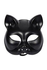 Go İthalat Si̇yah Renk Lüks Kedi̇ Maskesi̇ 12X13 Cm (4533)