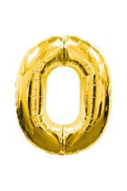 Go İthalat 0 Rakamlı Folyo Balon Gold Renk 40 İnç (4457)