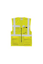 BESTGUARD İş Güvenliği Reflektörlü Ikaz Yeleği - File - Mühendis Tipi