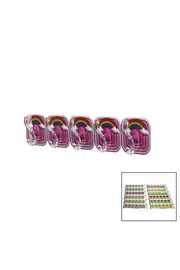 Go İthalat 5Pcs Tekli̇ - Çoklu Kullanım Mi̇ka Kri̇stal Kollu Resi̇mli̇ Yapışkanlı Askı (5440)