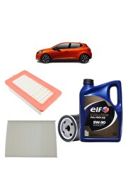 MAİS Mais Renault Clio 5 3plus Filtre Bakım Seti 1.0 Sce Elf Evolution Yağlı 2019 Sonrası