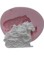 Kalıpcınızburada Kızaklı Noel Baba Sli̇kon Kalıp - K532