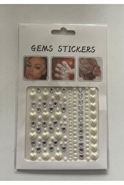 Ai̇rbrush Tattoo Face Gems Kalpler Yapışkanlı Yüz Taşı Seti̇
