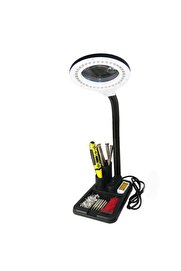 evimdeyokyok Esnek 5x /10x 40 Led Işıklı Büyüteç - Lamba Büyüteç Okuma - Çalışma Lehim Masa Lambası A808 Tdrtr