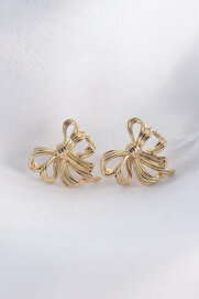 Evi̇mdeyokyok Pi̇ri̇nç Gold Renk Fi̇yonk Küpe Tj-Bkp8944