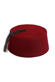 Evi̇mdeyokyok Bordo Renk Osmanlı Fesi̇ Yöresel Folklor Fesi̇ Şapkası 4 No 4 Yaş Çocuk