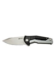 evimdeyokyok Dpxgear Sugga 915b Bk Siyah & Beyaz Kamp / Outdoor Çakı 17,5cm - Yarı Otomatik, Kemerlikli, Kutulu T
