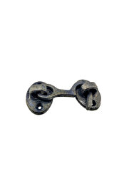 evimdeyokyok Antika Tarz Dekoratif Pirinç Maymuncuk Çengeli - 5cm, Oksit Tdrtr
