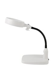 evimdeyokyok Masaüstü 10x Led Işıklı Büyüteç Okuma El Sanatları Onarım Büyüteç 7765 Tdrtr