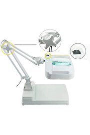 evimdeyokyok 5x 10x Büyüteç - Led Işıklı Süper Parlak Enerji Tasarruflu Masa Lambası Lt-861 Tdrtr