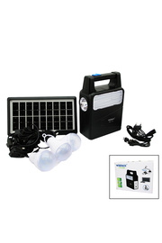 Go İthalat Solar Seyyar Panelli̇ Fi̇ş Şarjlı 2İn1 Di̇key El Feneri̇ 3 Parça Ampul Powerbank