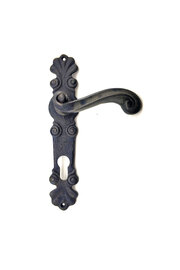 evimdeyokyok Antika Tarz Dekoratif Pirinç Okyanus Banyo Kapı Kolu - 230x46 Mm, Oksit Tdrtr