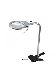 evimdeyokyok 2.5x90 Mm 5x24 Mm Büyüteç Mandallı Metal Hortumlu Masa Üstü Büyüteç Tdrtr