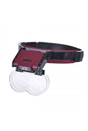 evimdeyokyok Lens Takmalı 4 Lens Led Lambalı Şapka Tip Büyüteç Tdrtr