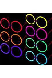 evimdeyokyok Glow Stick Yuvarlak Gözlük - Glow Partisi Gözlükleri - Glow Stick Gözlük 12 Adet Tdrtr