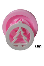 Kalıpcınızburada Noel Ağaç Süsü Si̇li̇kon Kalıp - K671