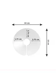 Bi̇lfold Eli̇zabet Şeffaf Kuş Yakalığı 3.75 Cm-10 Cm Standart