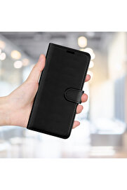 Evi̇mdeyokyok Tecno Pova Neo 4 Kartlıklı Cüzdan Kılıf (Deluxe Wallet Case) Si̇yah
