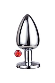 Meyrabest Medi̇um Red Anal Play Jewellery Anal Metal Plug