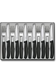 STOREMAX flashtrend sofra çatal bıçak seti ile biftek bıçağı, plastik, siyah, 40 x 25 x 3 cm, 12-birim modaca