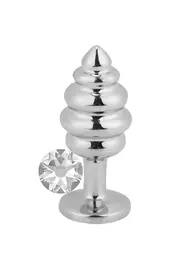 Meyrabest Small Knotty Boğumlu Clear Jewellery Anal Metal Plug