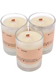 STOREMAX lvnmblya Okyanus Kokulu Bardak Mum 3'lü Set Şat Bardak Shop Deesing 224120